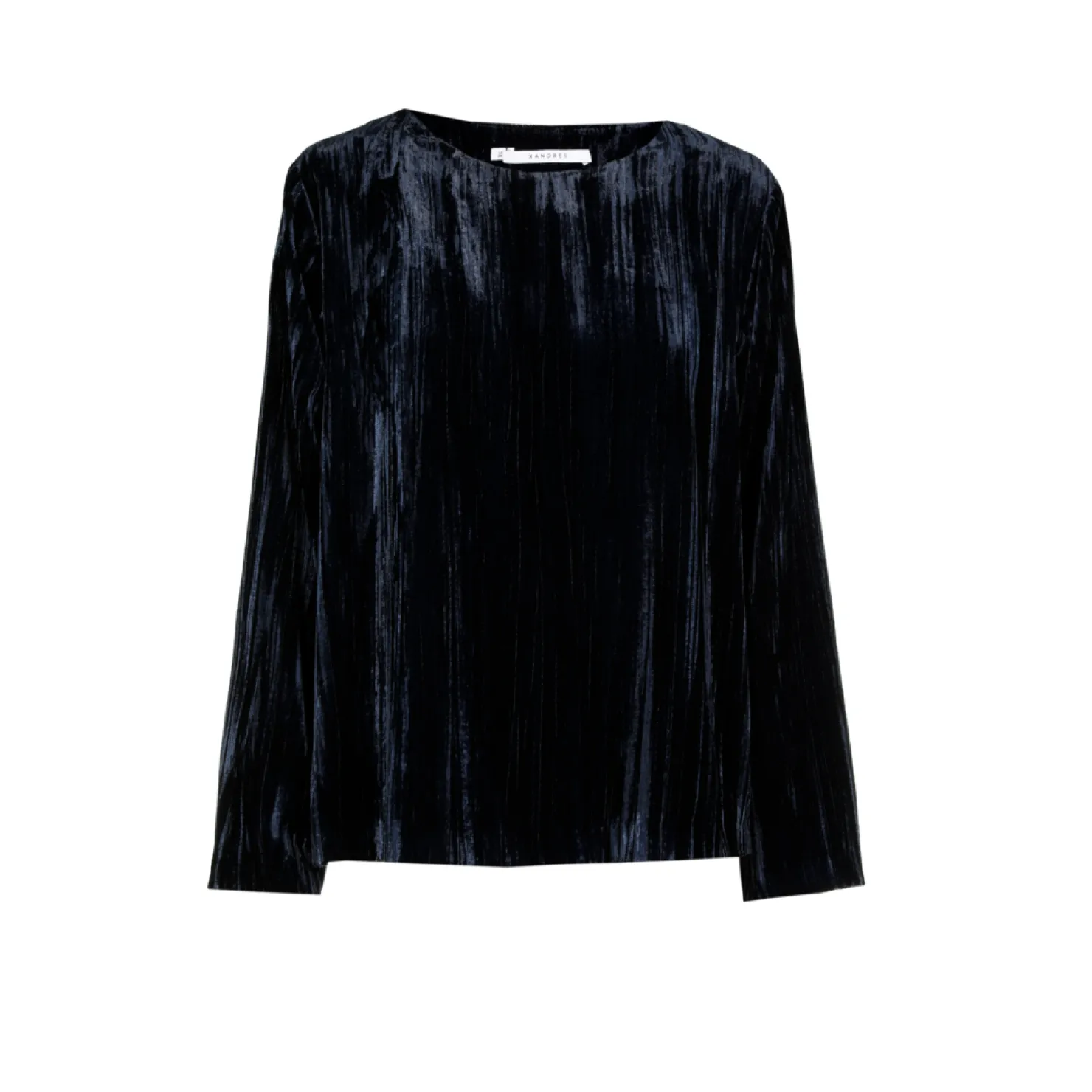 blouse_in_crushed_fluweel_6.webp DAMES Xandres Blouse in crushed fluweel