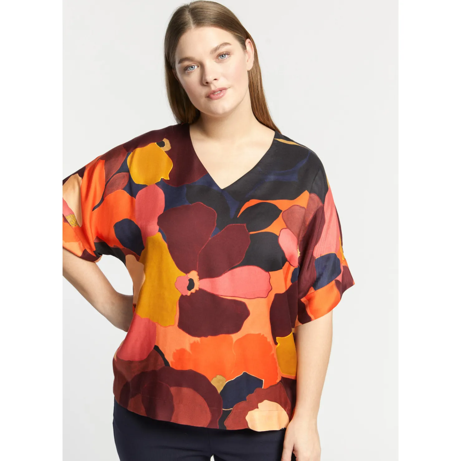 blouse_met_bloemenprint_8-2.webp DAMES Xandres Blouse met bloemenprint
