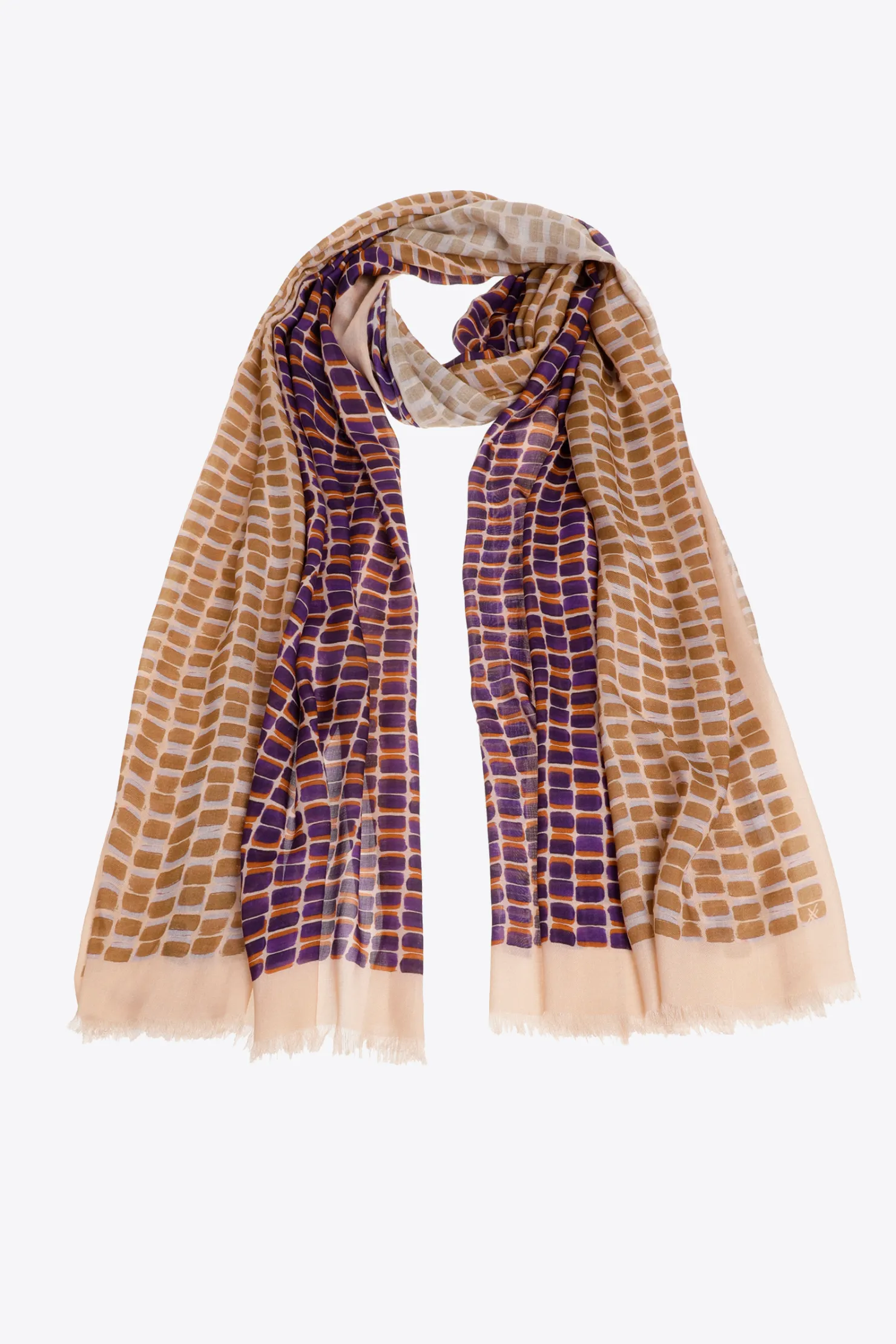 DAMES Xandres Colorblock sjaal