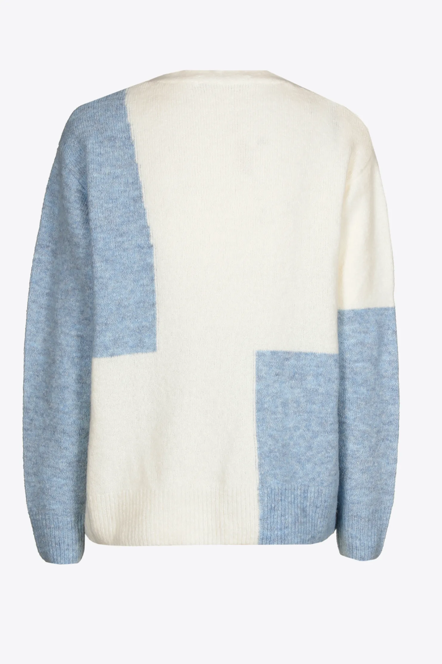 DAMES Xandres Colorblock trui van wolmix