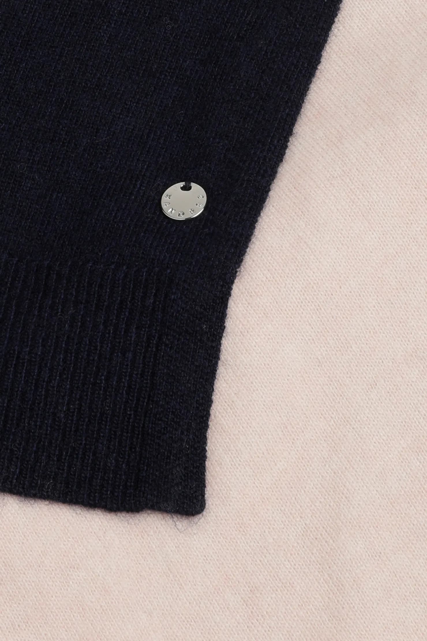 DAMES Xandres Fijngebreide colorblock sjaal