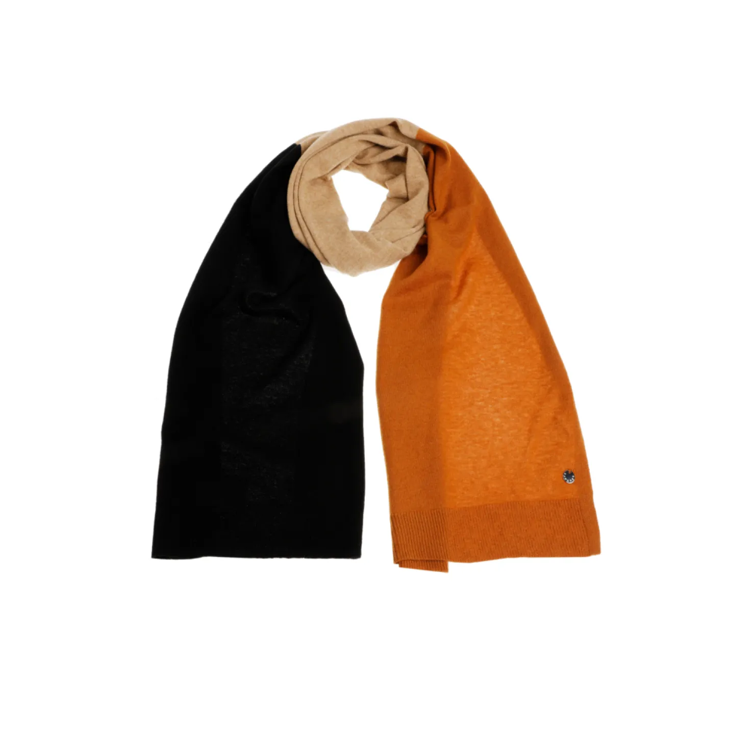 fijngebreide_colorblock_sjaal_2.webp DAMES Xandres Fijngebreide colorblock sjaal