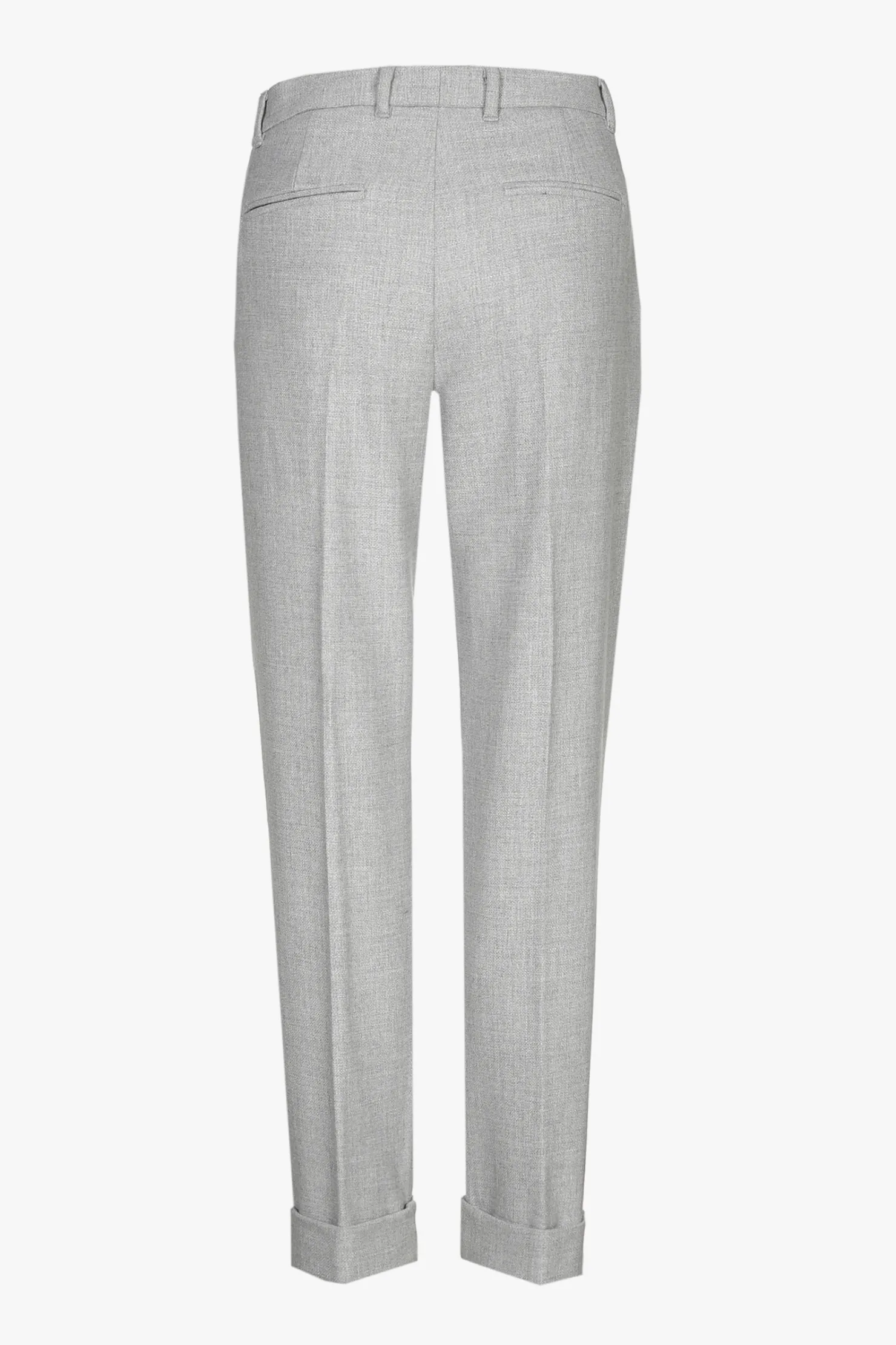 DAMES Xandres Grijze chino broek met omslag