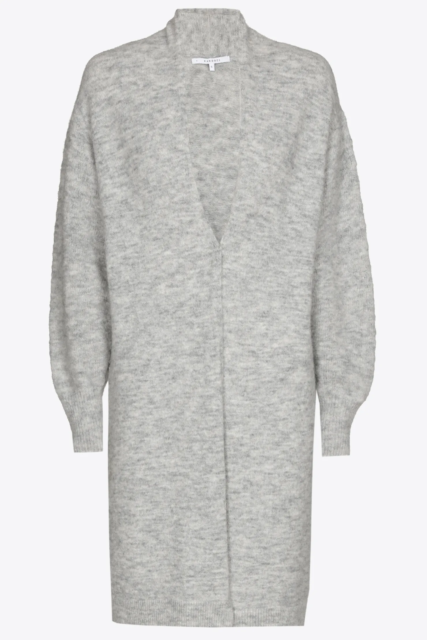 DAMES Xandres Lange gilet van alpacawol