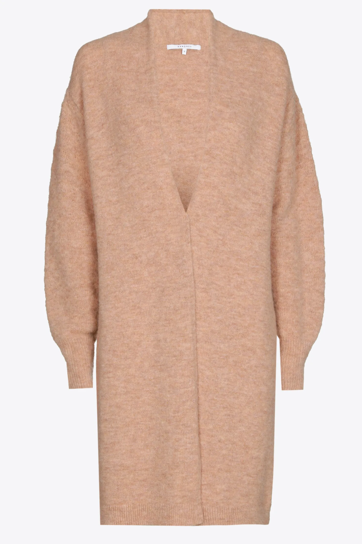 DAMES Xandres Lange gilet van alpacawol