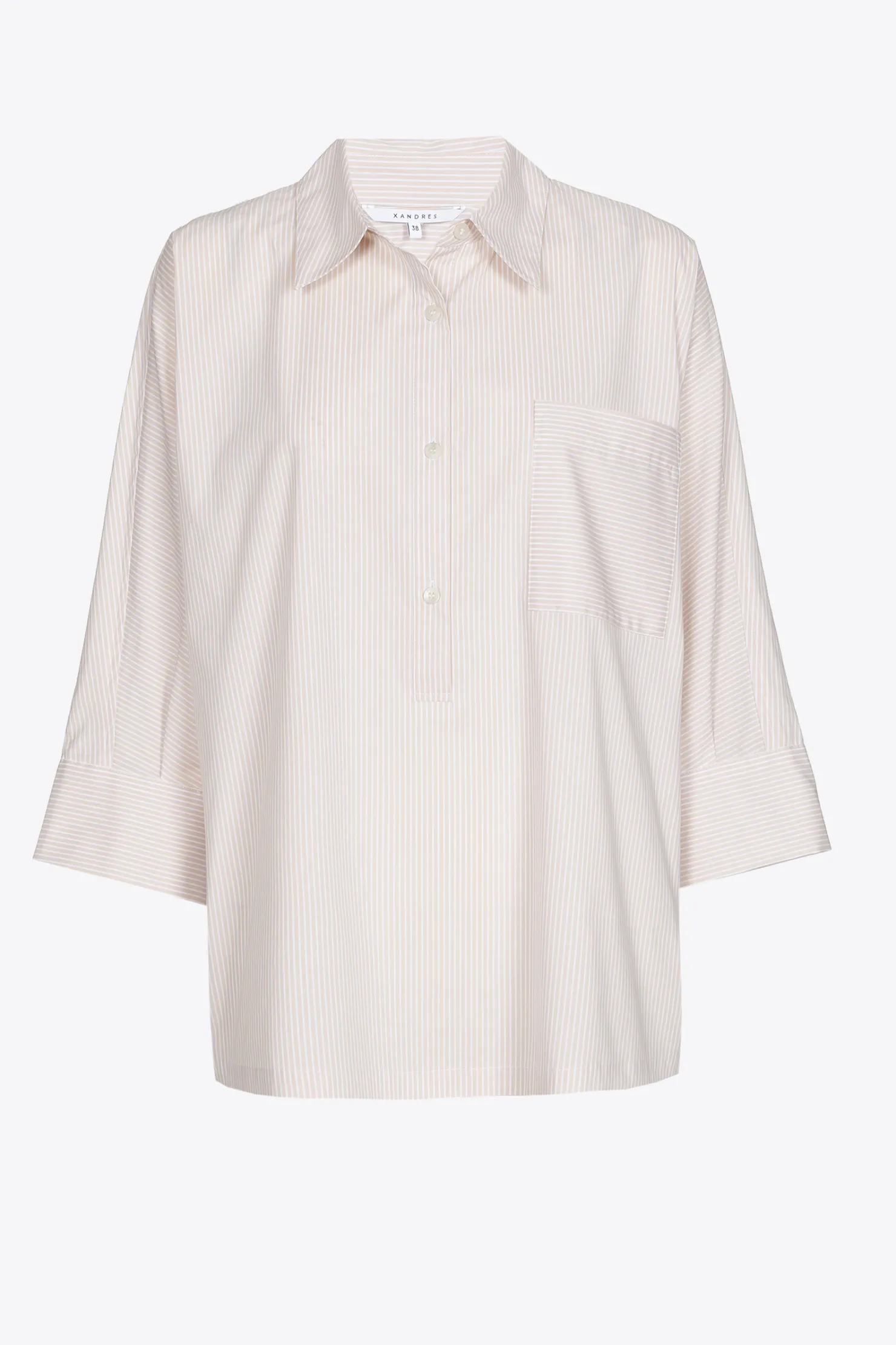 DAMES Xandres Oversized gestreept hemd