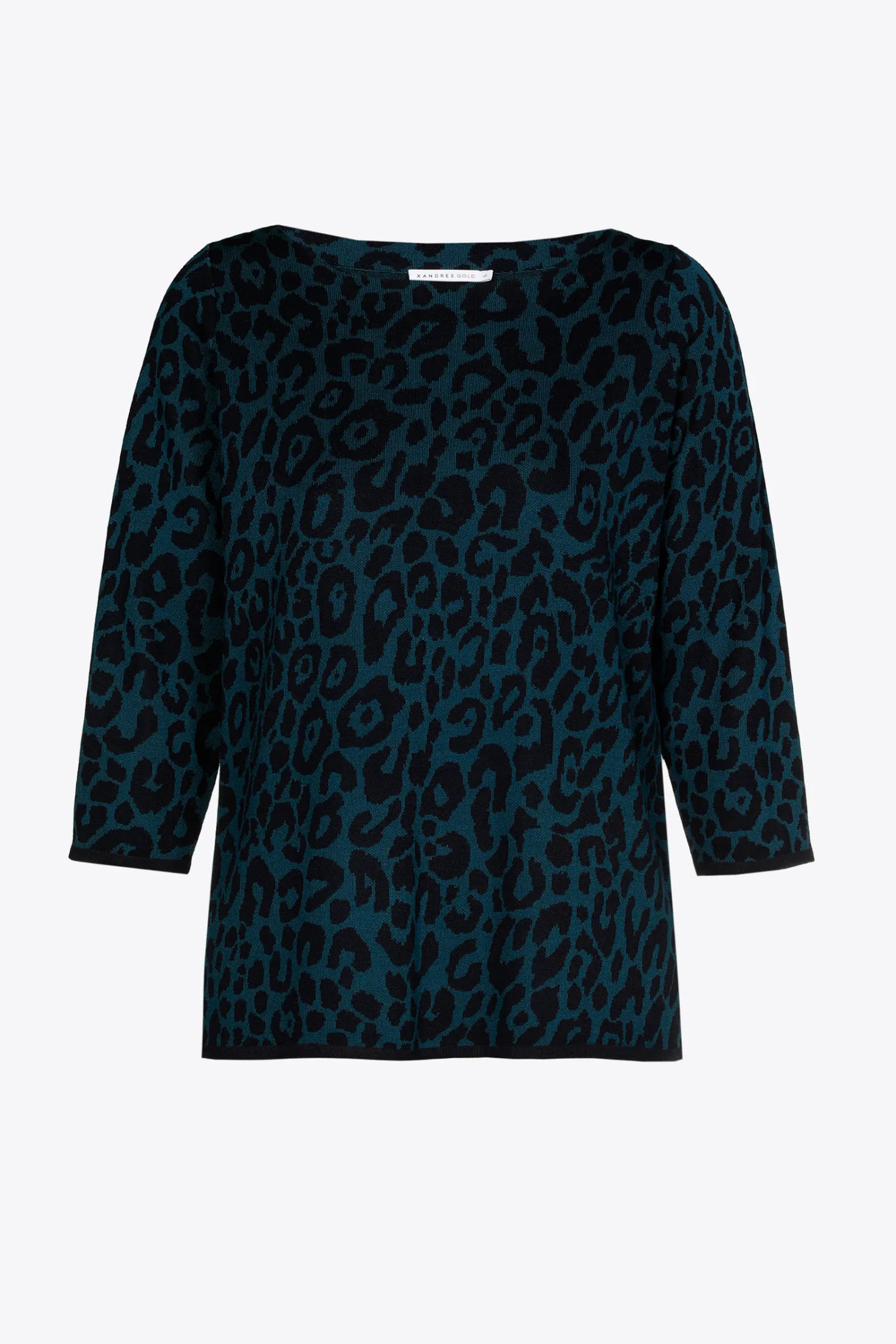 DAMES Xandres Pull met luipaardprint