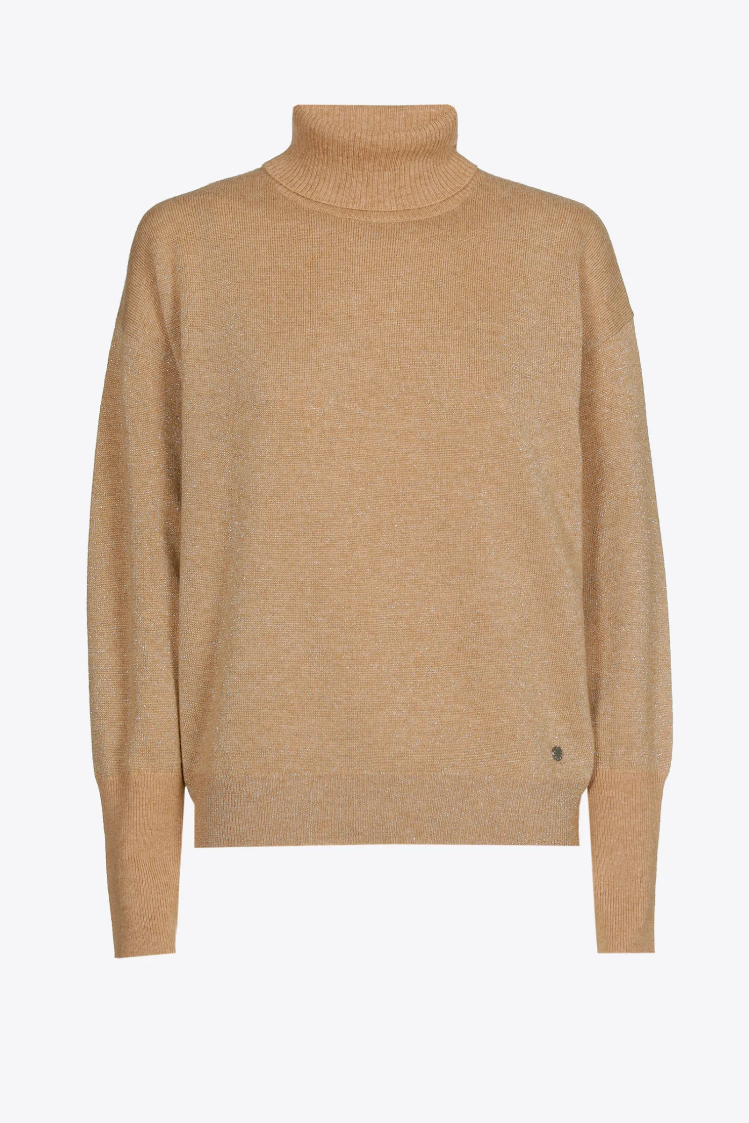 DAMES Xandres Pull van wolmix met rolnek