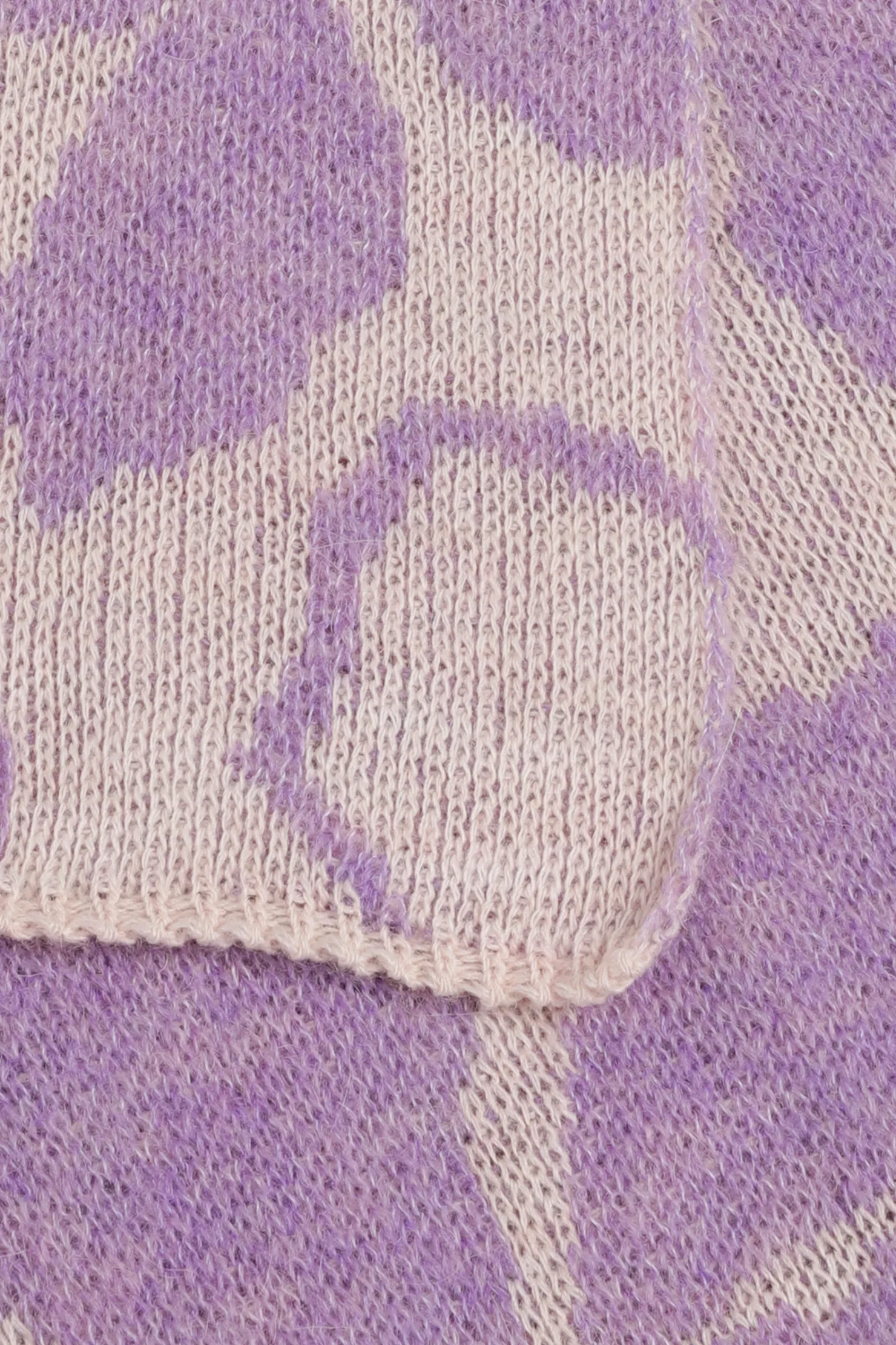 DAMES Xandres Sjaal met jacquard knit