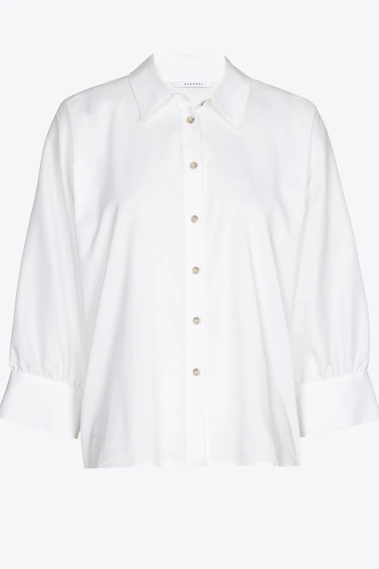 DAMES Xandres Volumineuze blouse met hemdkraag