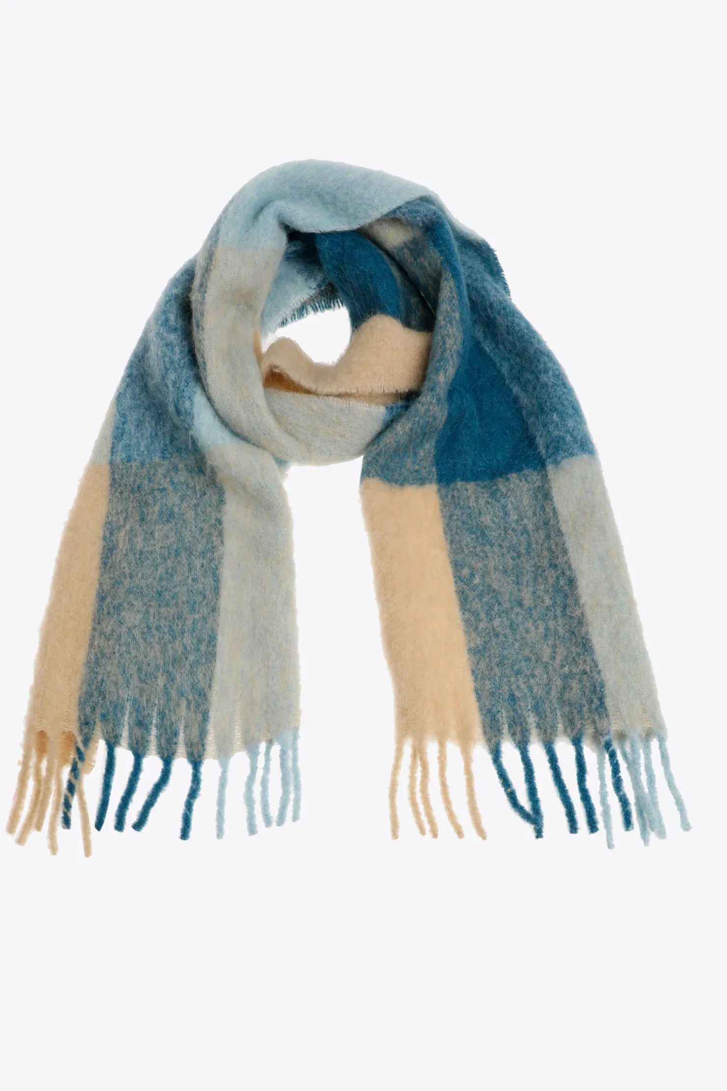 DAMES Xandres Warme sjaal van wolmix