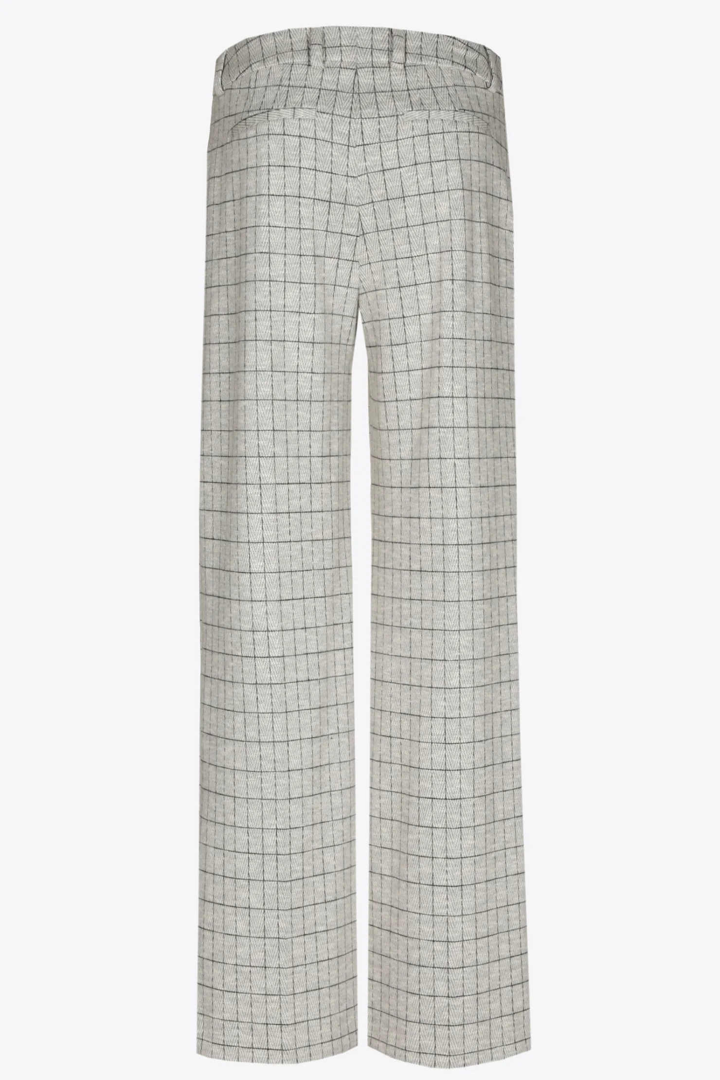 DAMES Xandres Zachte broek met ruiten