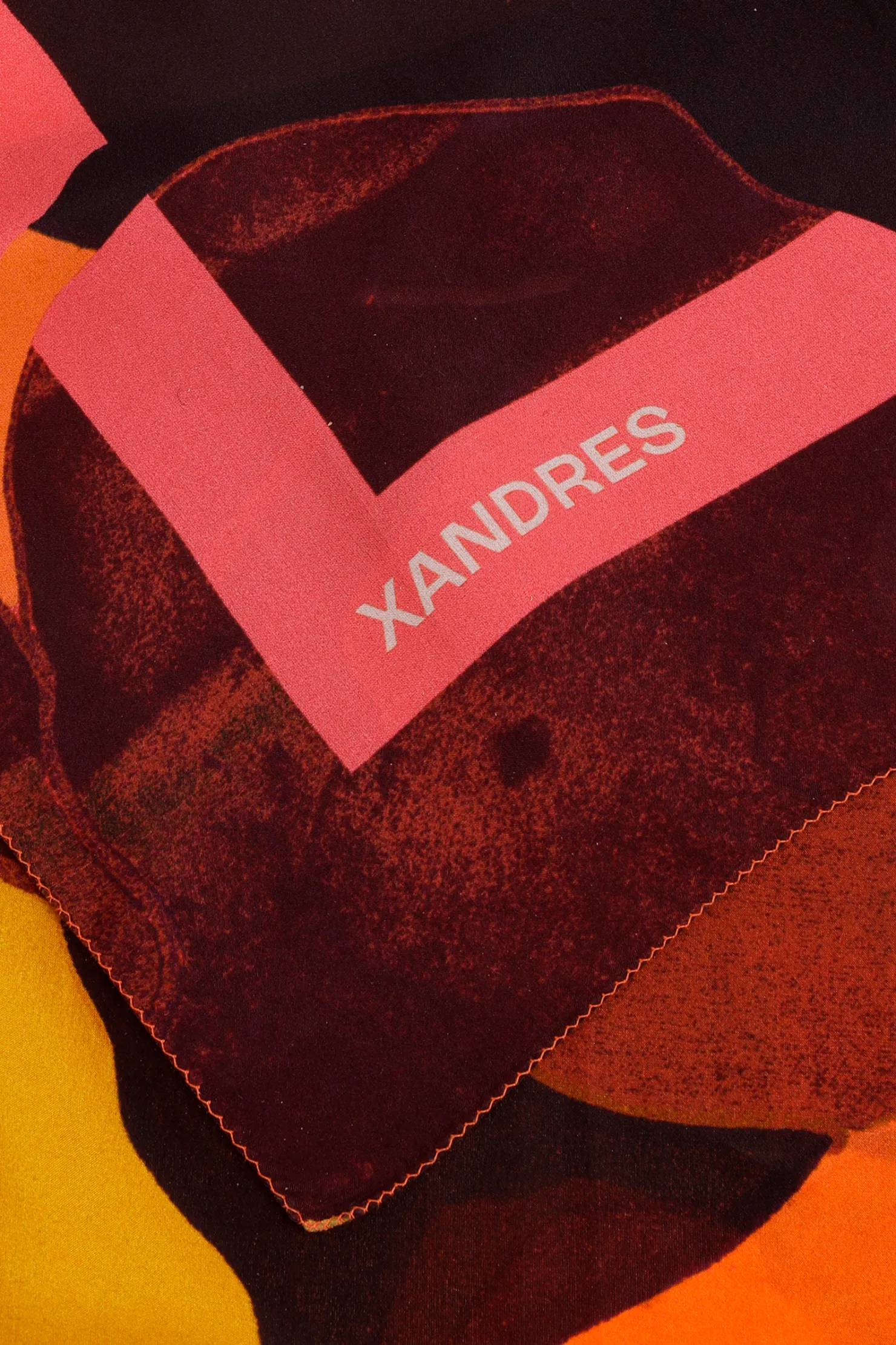 DAMES Xandres Zijden sjaal met bloemenprint